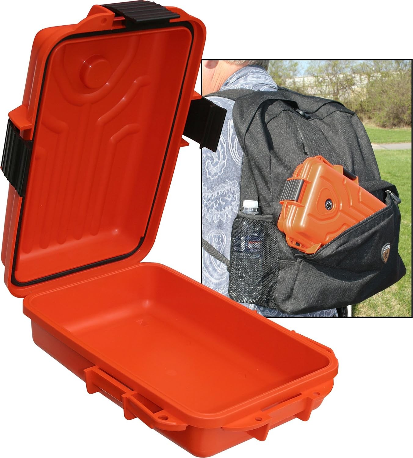 MTM Survivor Dry Box with O-Ring Seal (Orange, Large) Large, Orange