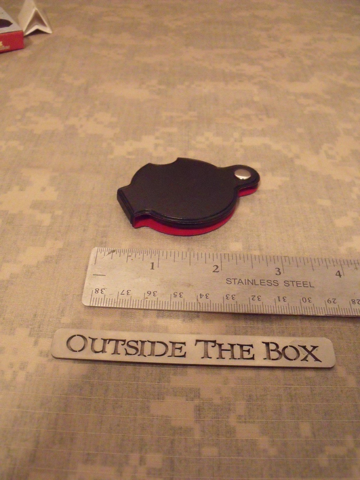 Emergency/Survival: 1.5″ Folding Pocket MAGNIFIER GLASS Lens 5x FIRE STARTER EDC