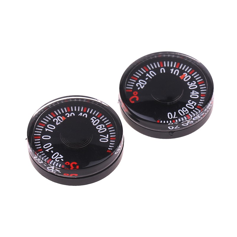 1Pc -20~70°C 27MM Round Square High Accuracy Wall Greenhouse Temperature Meter