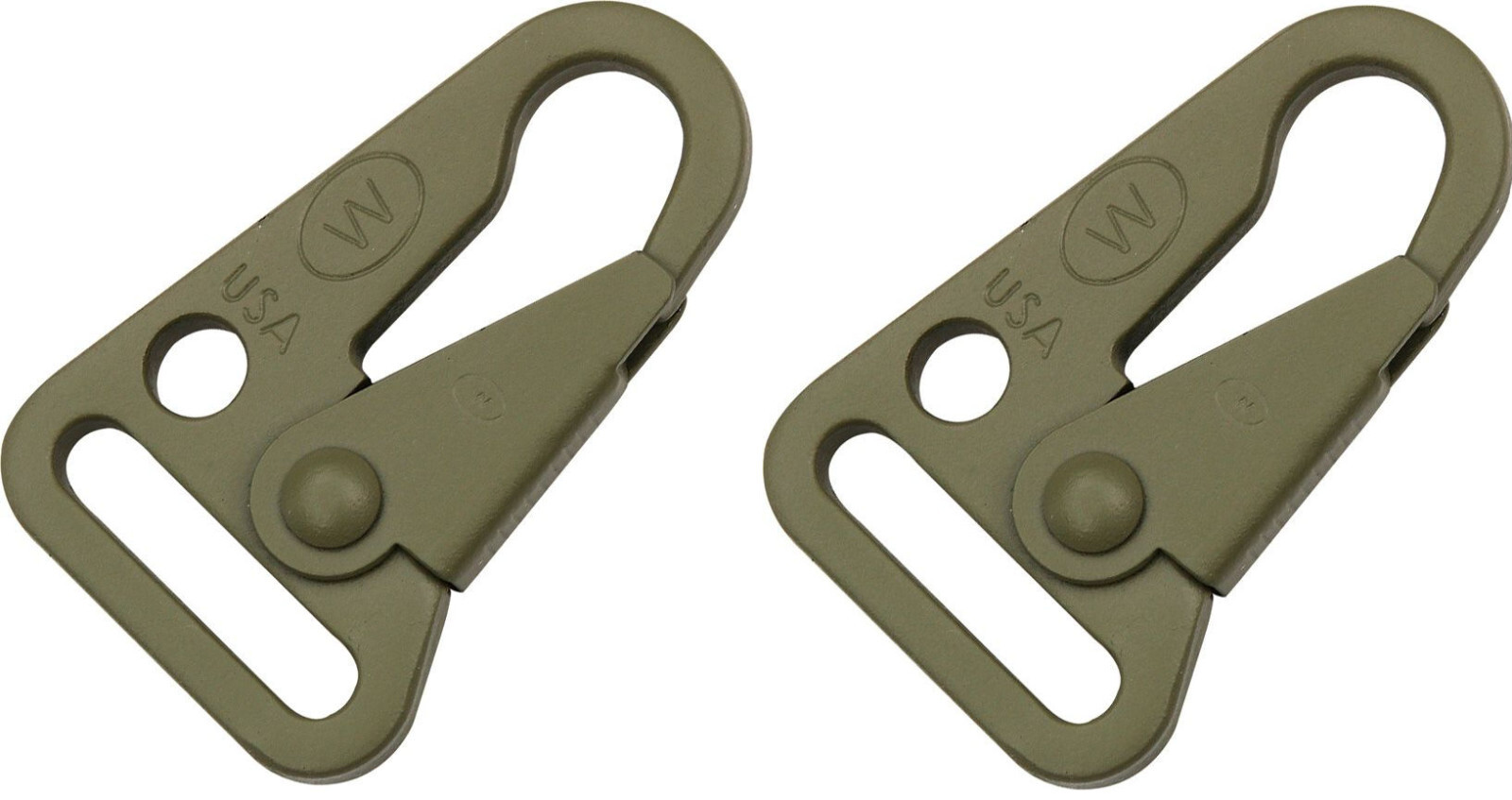 ITW C.L.A.S.H. SNAP HOOK FOR 1″ WEBBING, STEEL, SET OF TWO, TAN, ITW23T