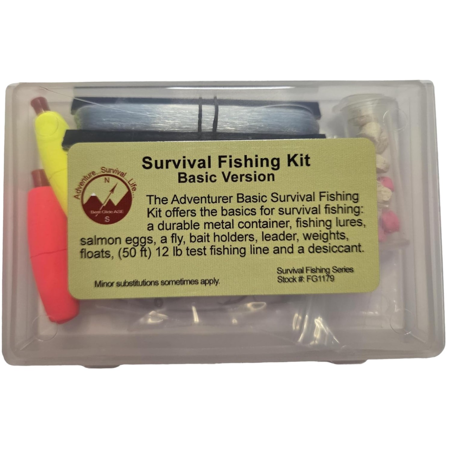 Compact Survival Fishing Kit with Essential Gear