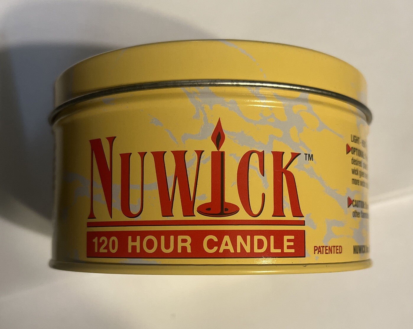 Nuwick 120 Hour Emergency Candle Moveable Wicks Reusable Light Heat Cook – 14 oz