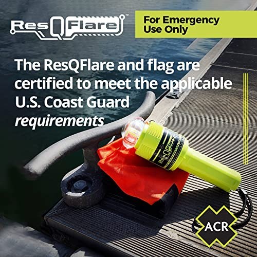 ACR ResQFlare Electronic Distress E-Flare and Flag USCG Approved