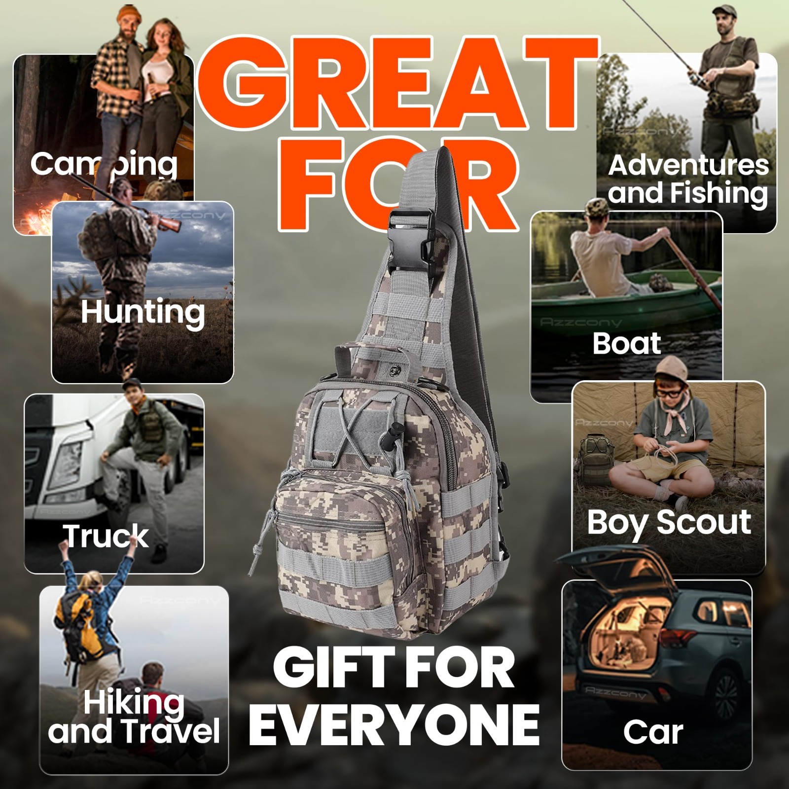 Emergency Survival Kit – First Aid Supplies, EDC Bugout Bag, Tactical Backpack f