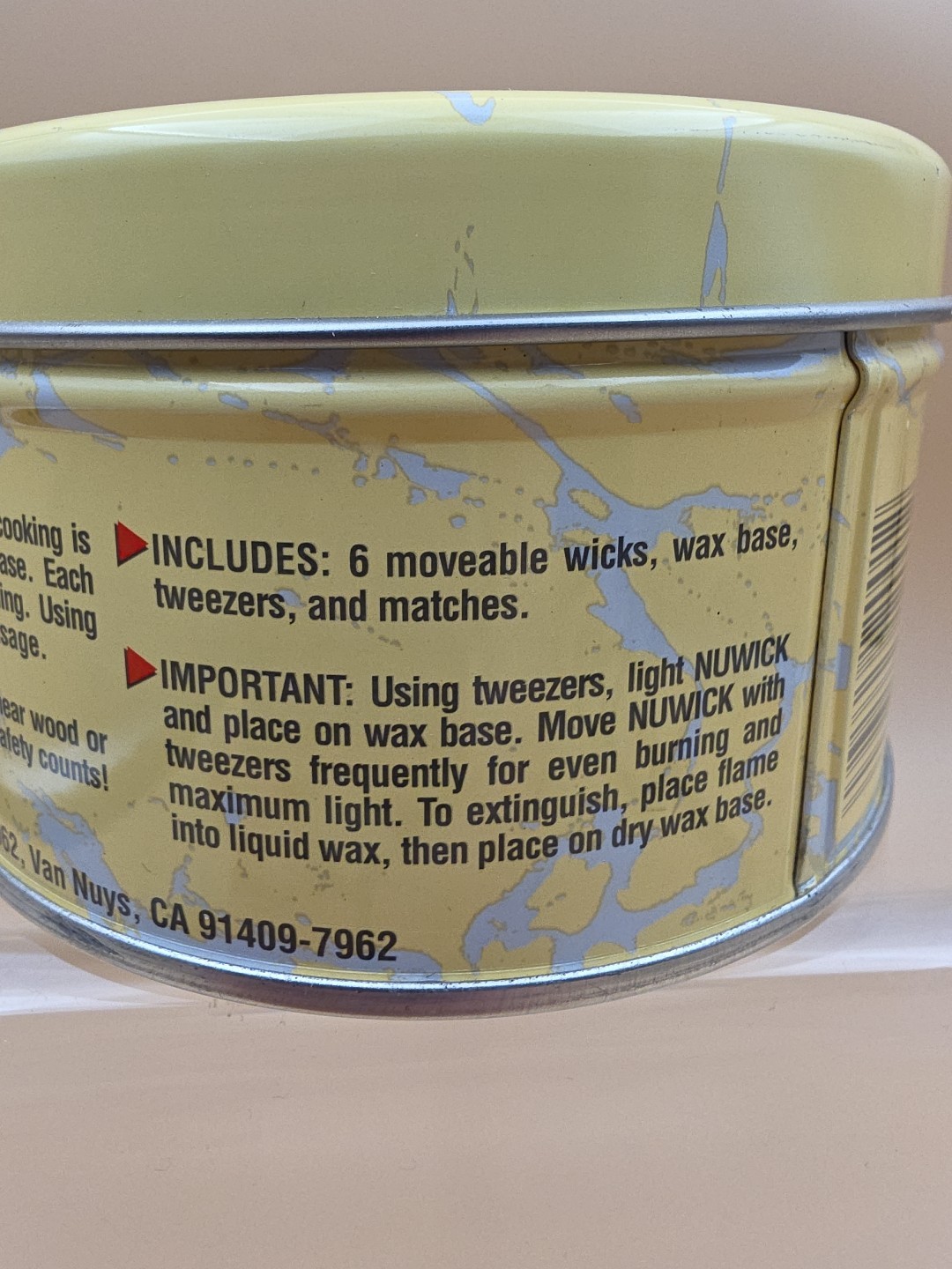 NUWICK 120 Hour Emergency Candle/Moveable Wicks Reusable/Light/Heat/Cook – 14 oz