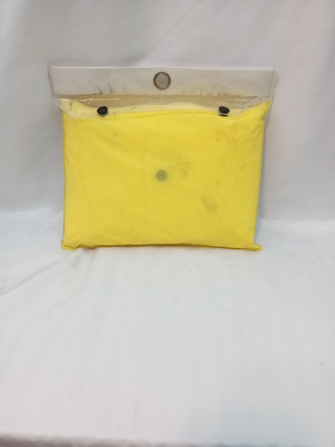NEW 2-Piece Rainsuit With Hood Lightweight Polyester Yellow – Size L/XL