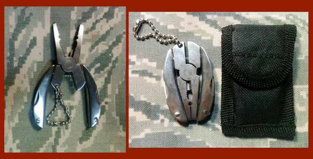 Urban Camo Karambit Fixed + Bear Claw Karambit Knife + Key Chain Multi Tool
