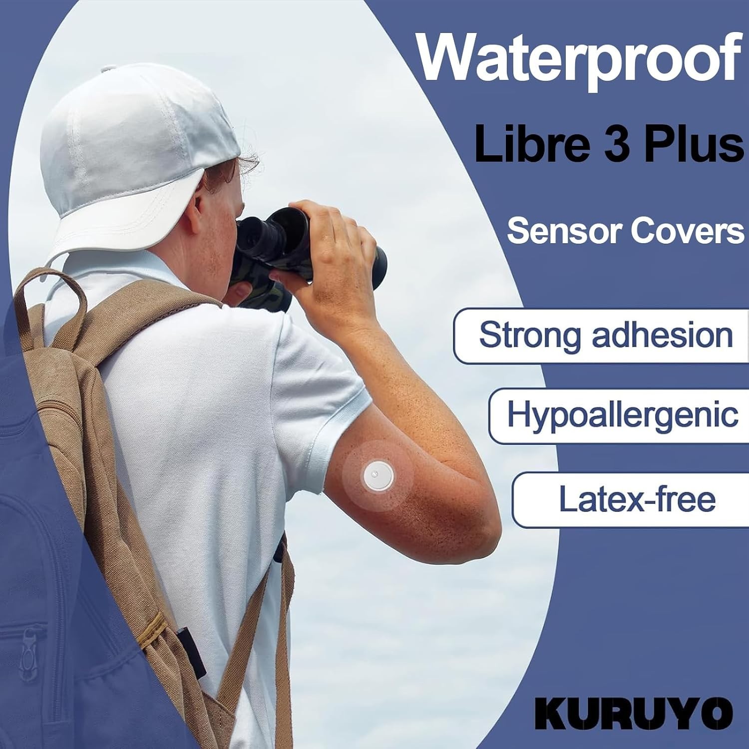 100Pcs Libre 3 Plus Sensor Covers Waterproof Freestyle Clear Adhesive Patches…