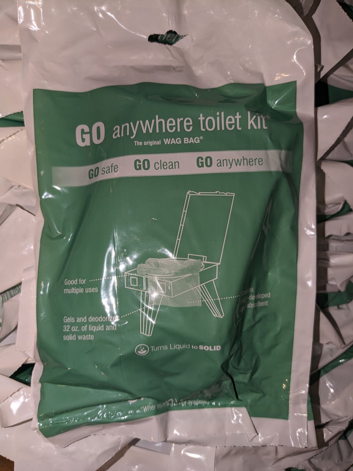 Camping Hiking RV Kids car emergency compostable toilet bags (50)