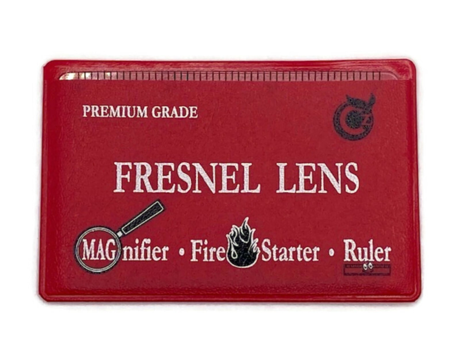Credit Card Fresnel Lens with Protective Pouch – 4X Magnification