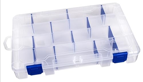 Flambeau Outdoors 4007 Tuff Tainer Fishing Tackle 11″ x 7.25″ x 1.75″, Clear