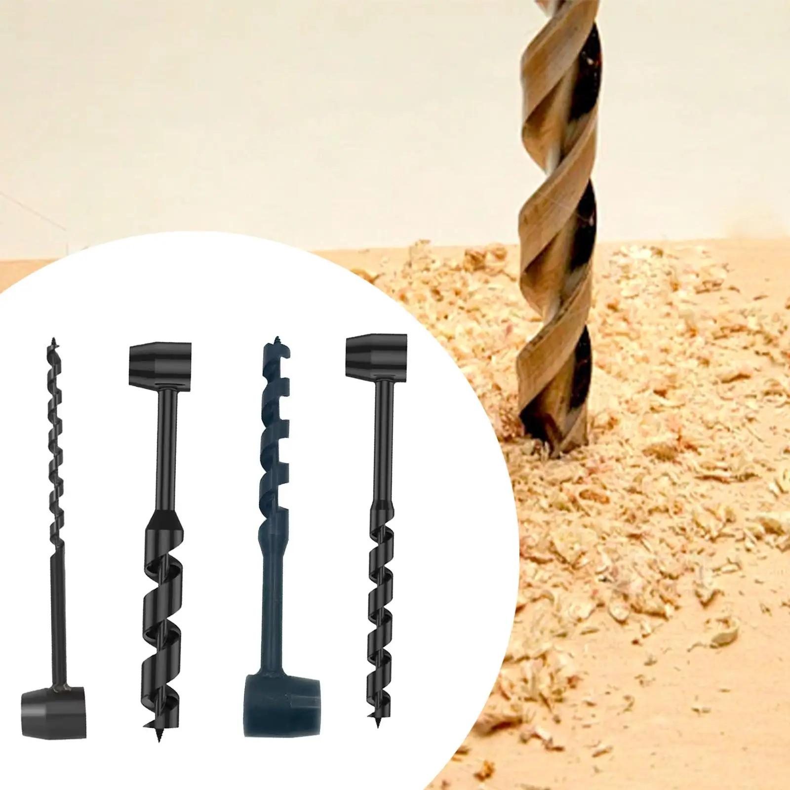 Hand Auger Wood Drill Manual Tool Multipurpose Eye Sturdy Hand Drill Bit Manual