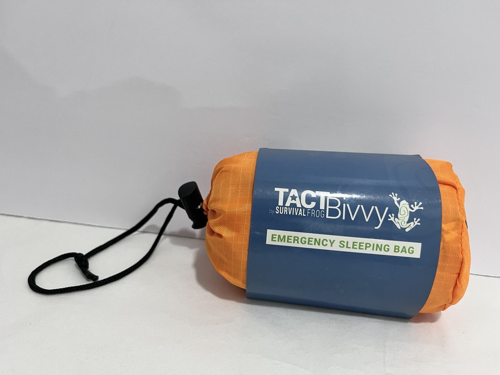 Survival Frog TACT BIVVY Emergency Sleeping Bag ORANGE Ultralight 4.7oz REUSABLE