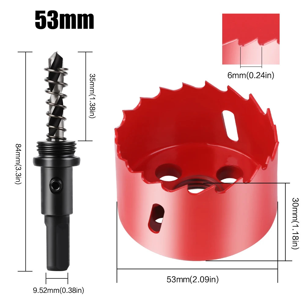 1pc 15-200mm M42 HSS Steel Drilling Hole Saw Drill Bit Bi-Metal for Aluminum Iro