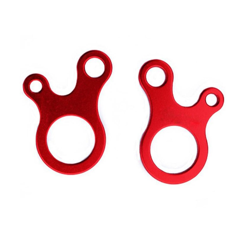 Pack of 10 Aluminum Guyline Wind Rope Buckle Cord Adjuster for Tent Red