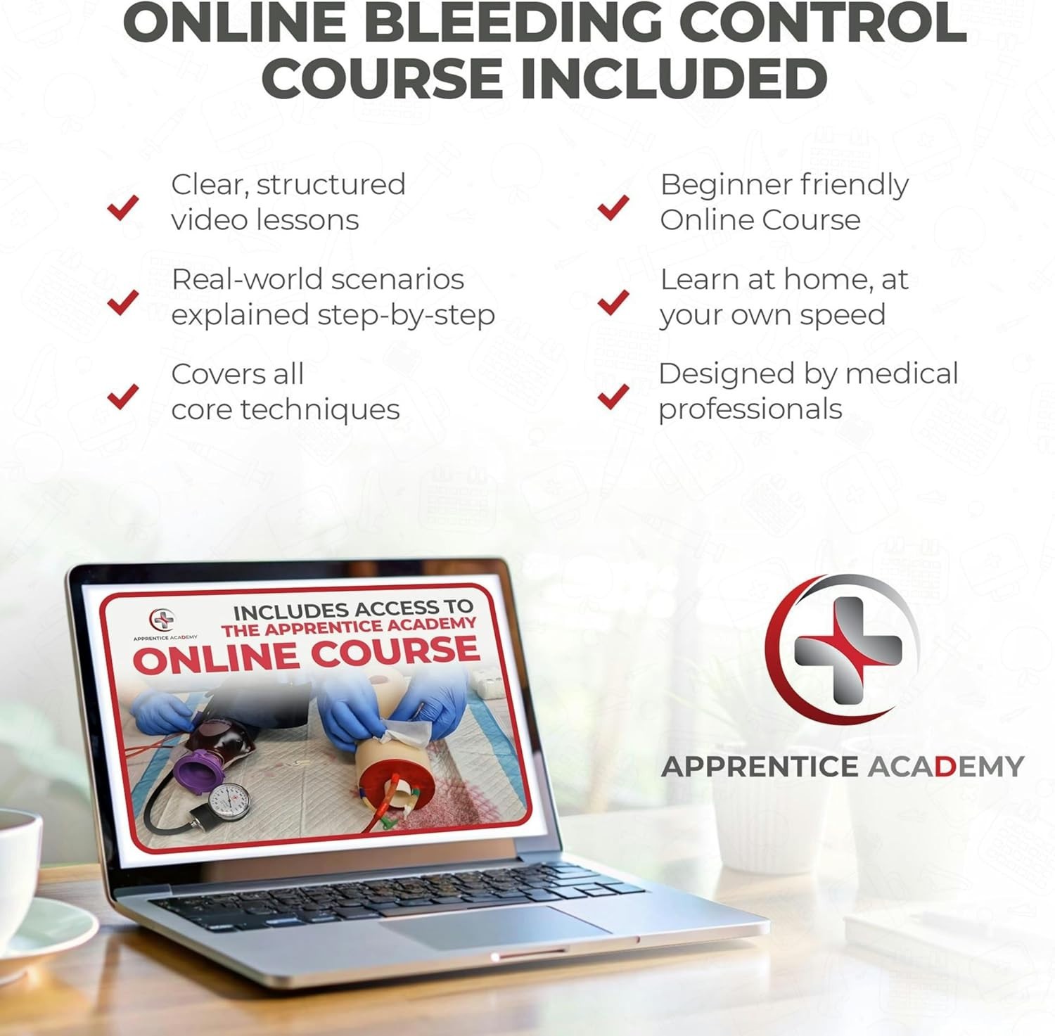 Accredited Bleeding Control Kit with Online Course: Master Emergency Response