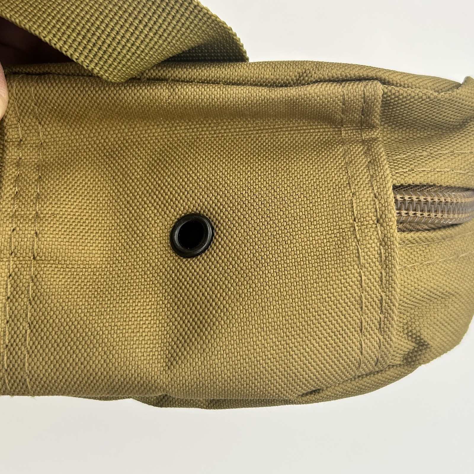 Tactical MOLLE Medical Pouch IFAK Utility Bag Tan Empty w/ Strap Patch USA Flag