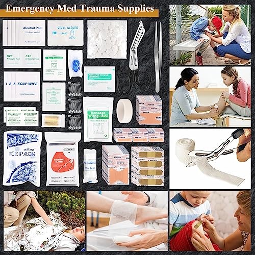 Abpir318 PCS Emergency Survival Kit, Survival Gear and Equipment First Aid Kit