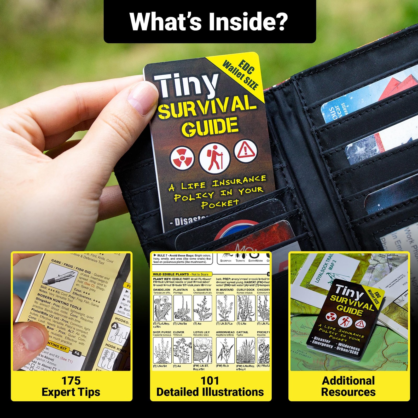 Tiny First Aid, & Survival Guide Set – Pocket Preparedness Handbooks for Safe…
