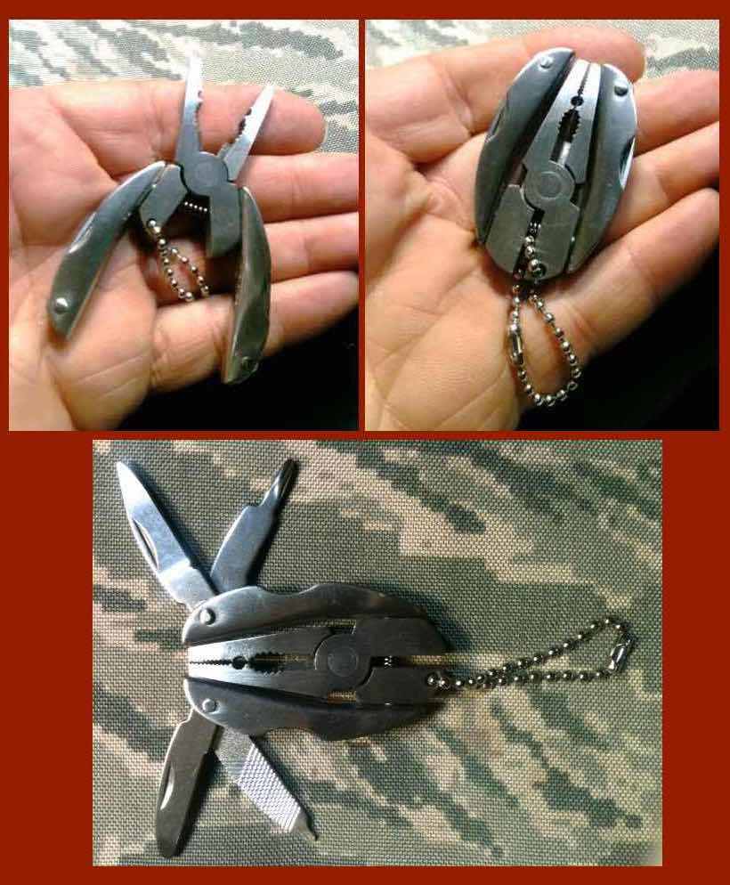 Urban Camo Karambit Fixed + Bear Claw Karambit Knife + Key Chain Multi Tool