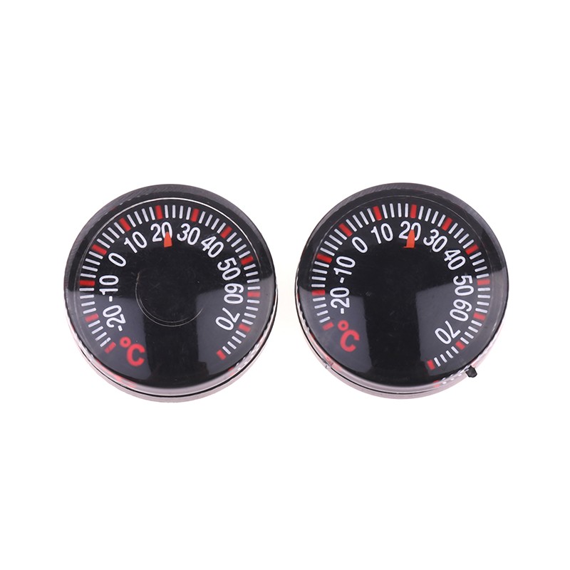 1Pc -20~70°C 27MM Round Square High Accuracy Wall Greenhouse Temperature Meter