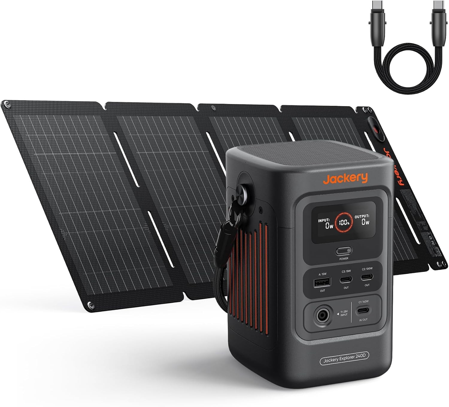 Portable Power Station Outdoors Camping Travel Battery (Solar Panel Optional)
