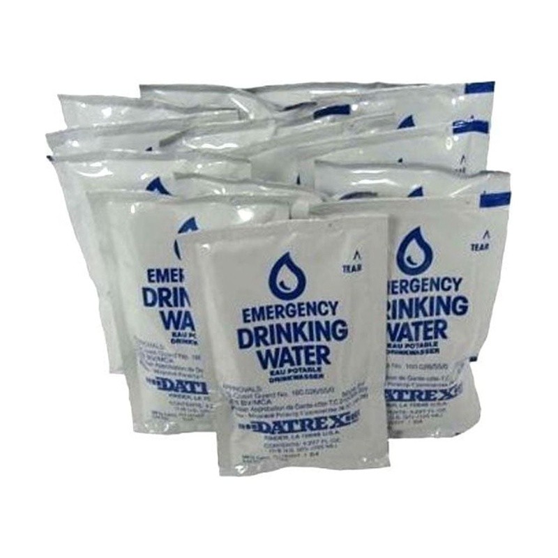 Emergency Purified Water Sachets Survival Kit First Aid 125ml 5 Year Life New
