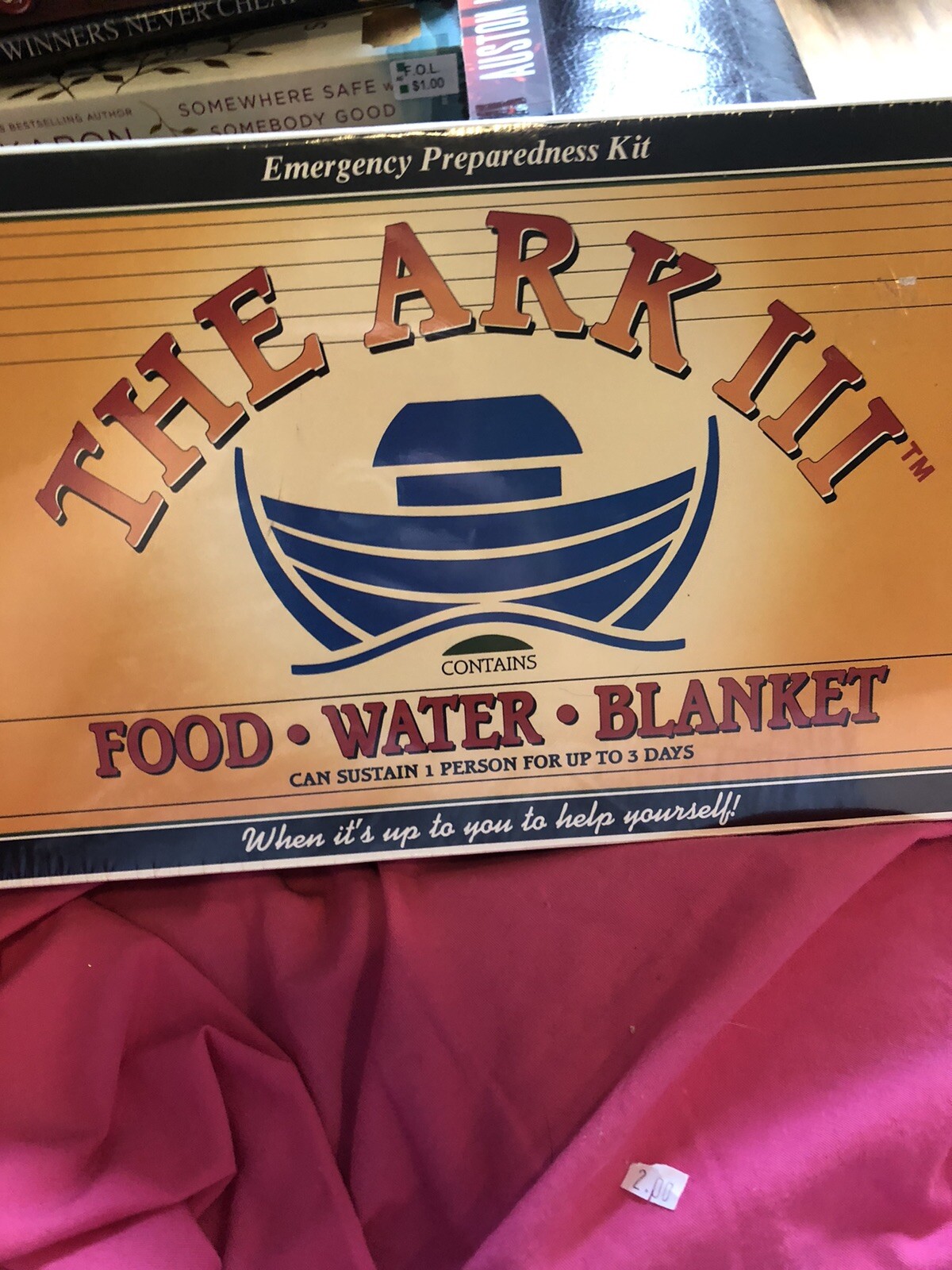 Sealed Emergency Preparedness Survival Kit The Ark III Food Water 1 Person 3 Day