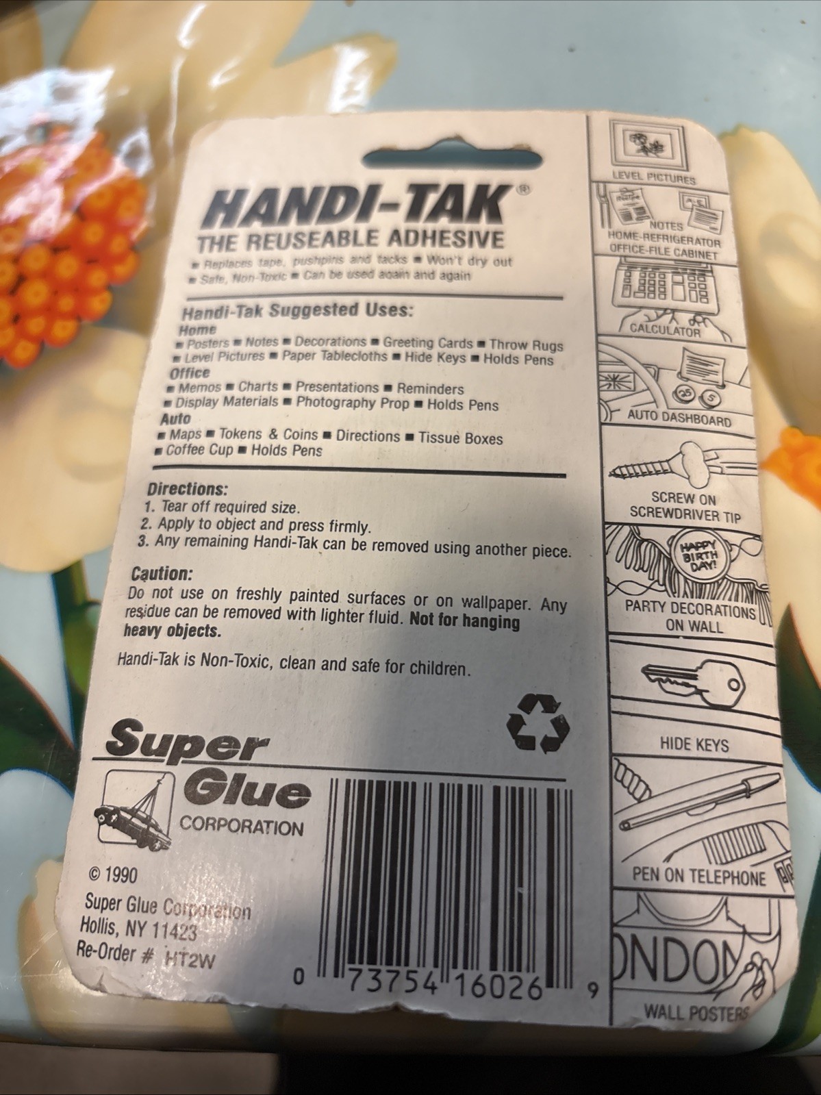 2X Emergency Survival Handi-Tak Re-Usable Adhesive Earthquake Putty Hold Poster