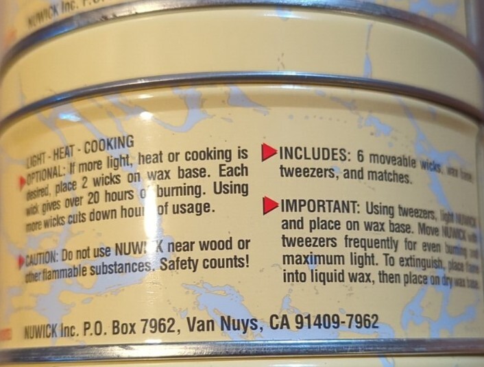 10x LOT- Nuwick 120 Hour Emergency 14 oz Candle Survival Gear *NEW in Box* fr/sh