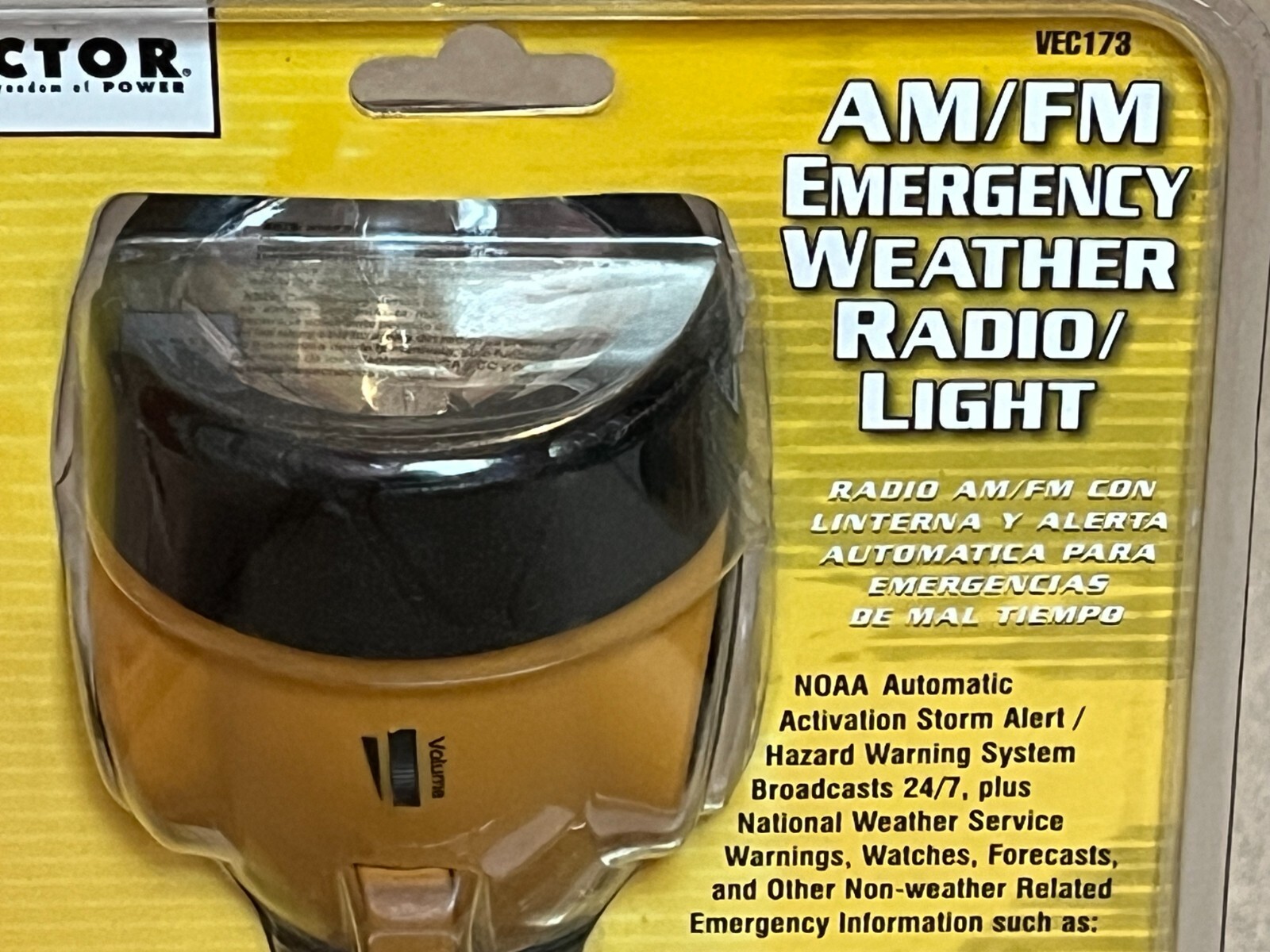New Vector VEC173 Storm Tracker AM FM Emergency NOAA Weather Radio Flash Light