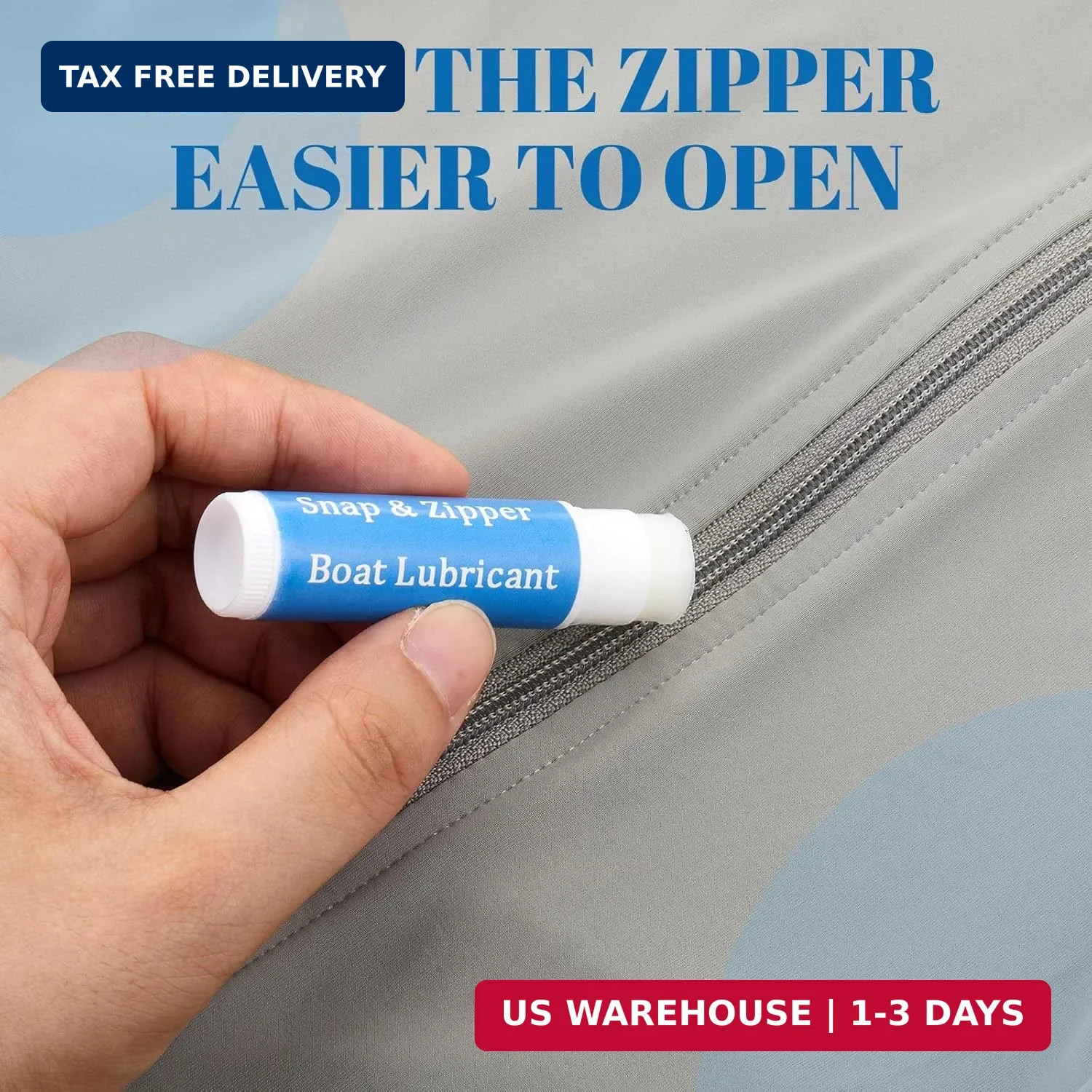 Snap and Zipper Lubricant, Wax Marine Lube Maintenance Supplies for Boat Vinyl P