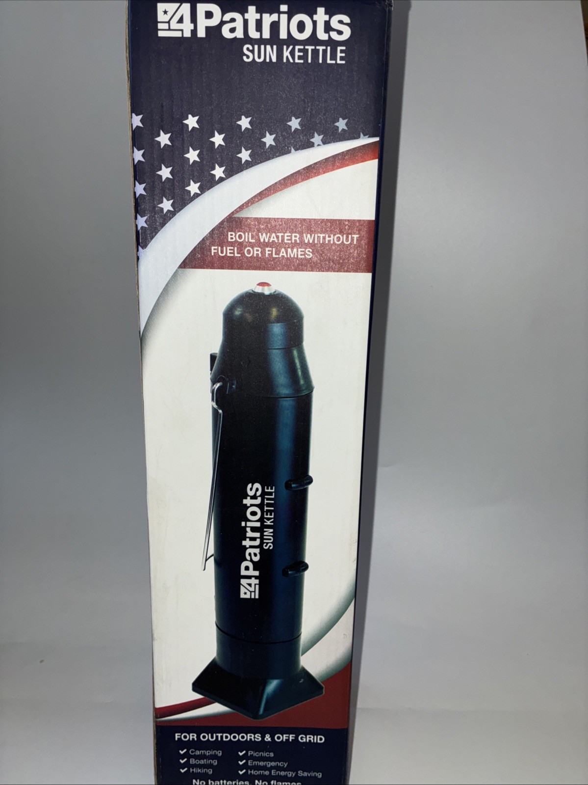 4Patriots Sun Kettle Rocket Solar Thermos Cooker Boil Water Heater 4 Survival