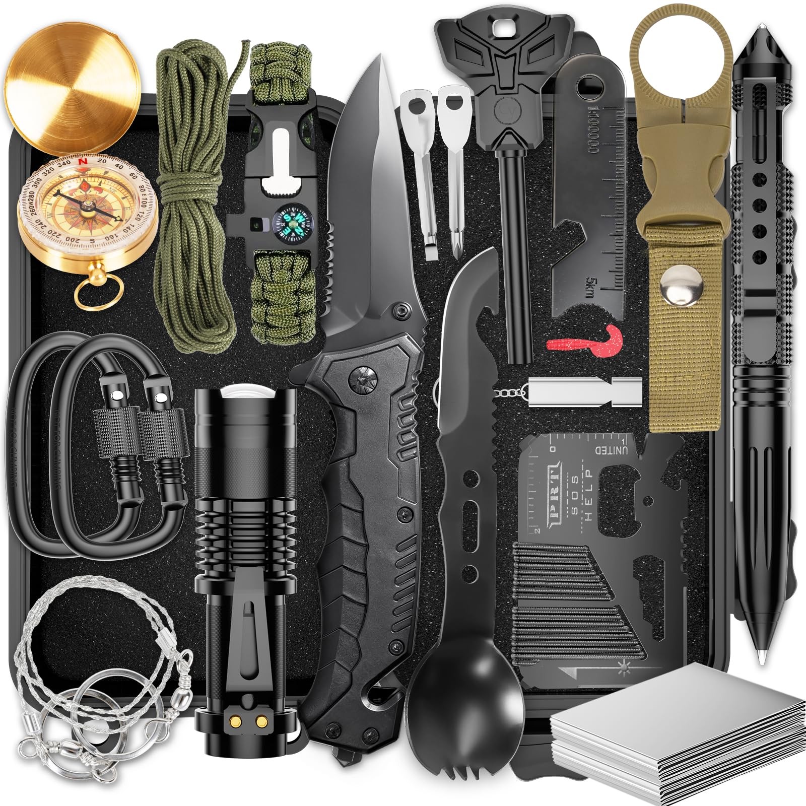 Survival Kits, Hiking and Camping Essentials, Survival Gear, Gifts for Men, G…
