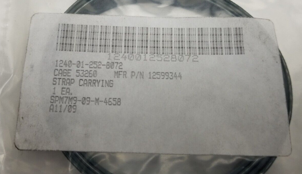 (QTY 2) USGI Military Carrying Strap US Army 1240-01-252-8072 NIB
