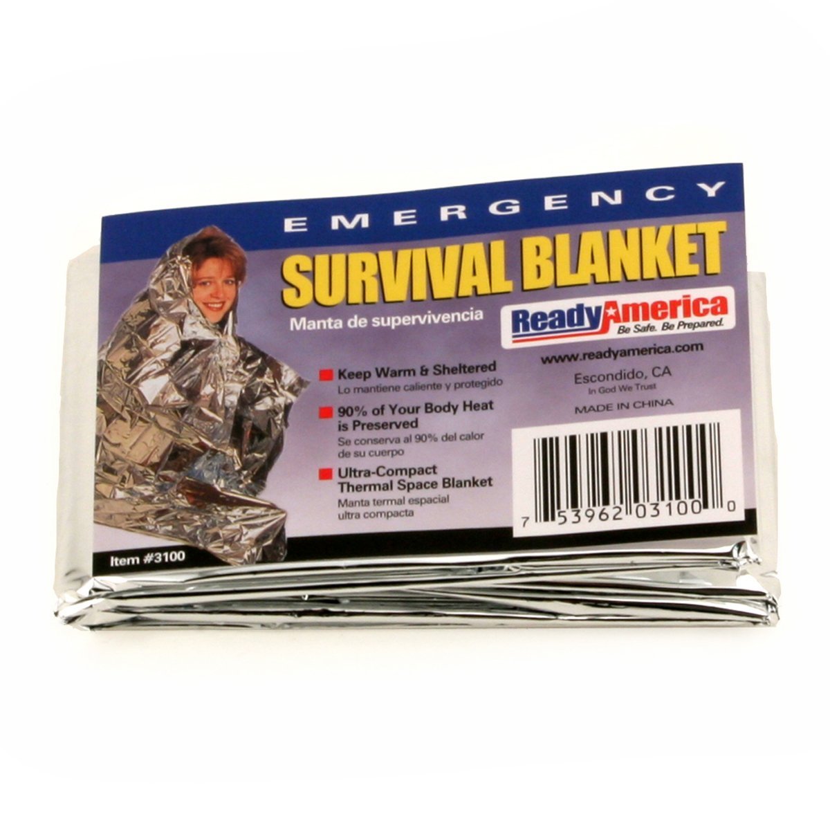 Ready America 3100 Outdoors Emergency Survival Thermal Blanket