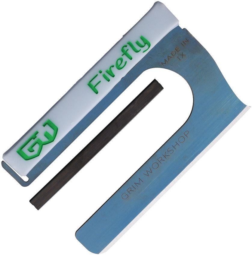 Grim Workshop Firefly Blade Card Knife 1095HC Blade Chisel Grind w/Ferro Rod USA