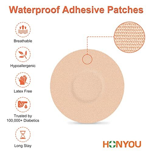 Freestyle Adhesive Patch Waterproof Libre2/3 Sensor Cover Flesh Flexible, 25Pack