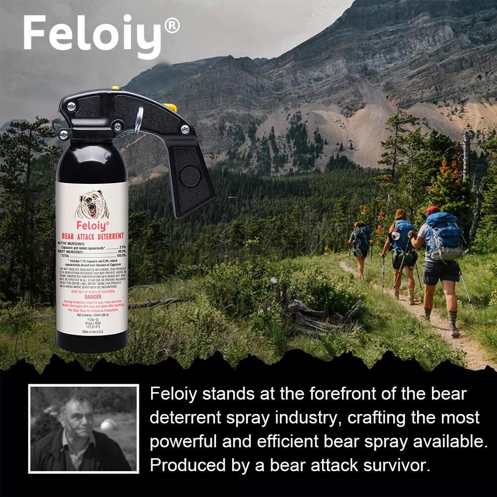 Feloiy Pepper Spray 16oz Powerful Stream Strongest Legal Formula