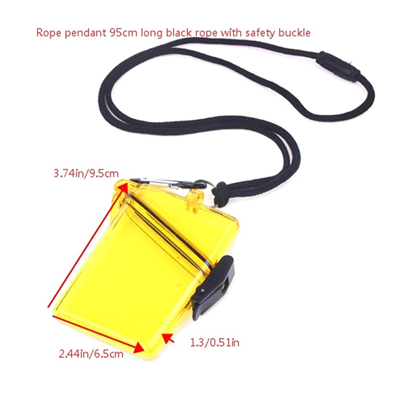 Outdoor Waterproof Pockets Key Money Storage Box Case Holder Plastic Case New
