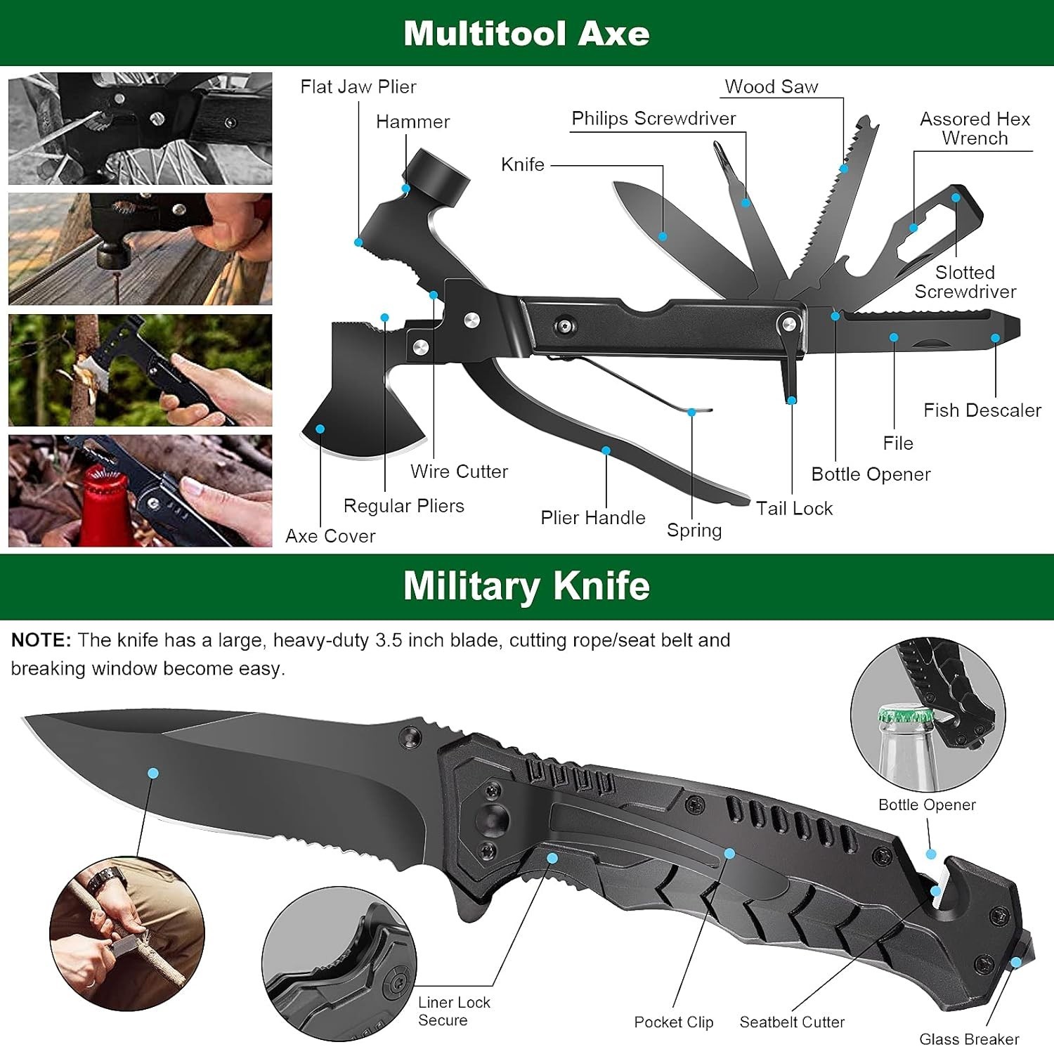 142-Piece Survival & First Aid Kit with Molle Pouch – Perfect for Outdoor Adv…