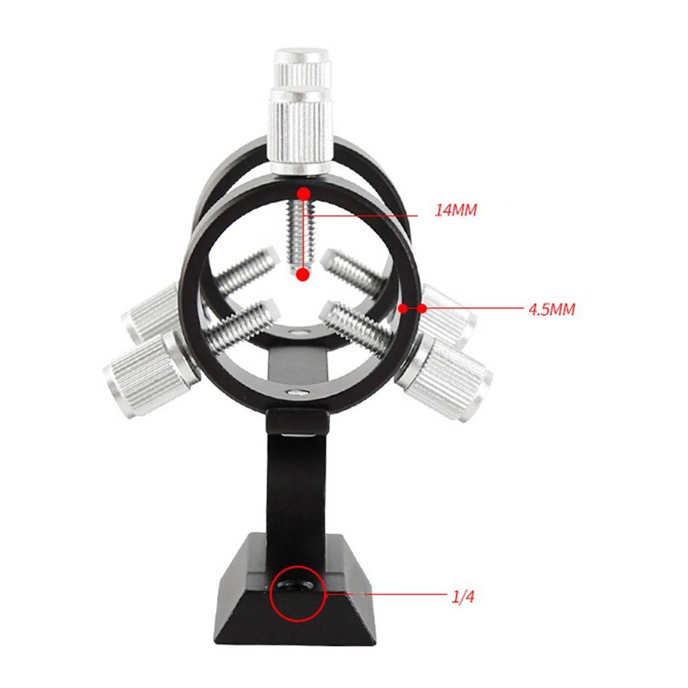 Finderscope Bracket with Adjustable Capabilities for Secure Telescope Mounting