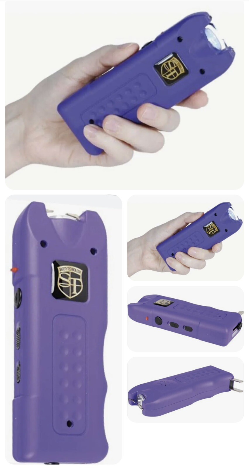 SIREN ALARM LED MAX AMPS CIVILIAN Stun Gun Rechargeable Home Defense Heavy Duty