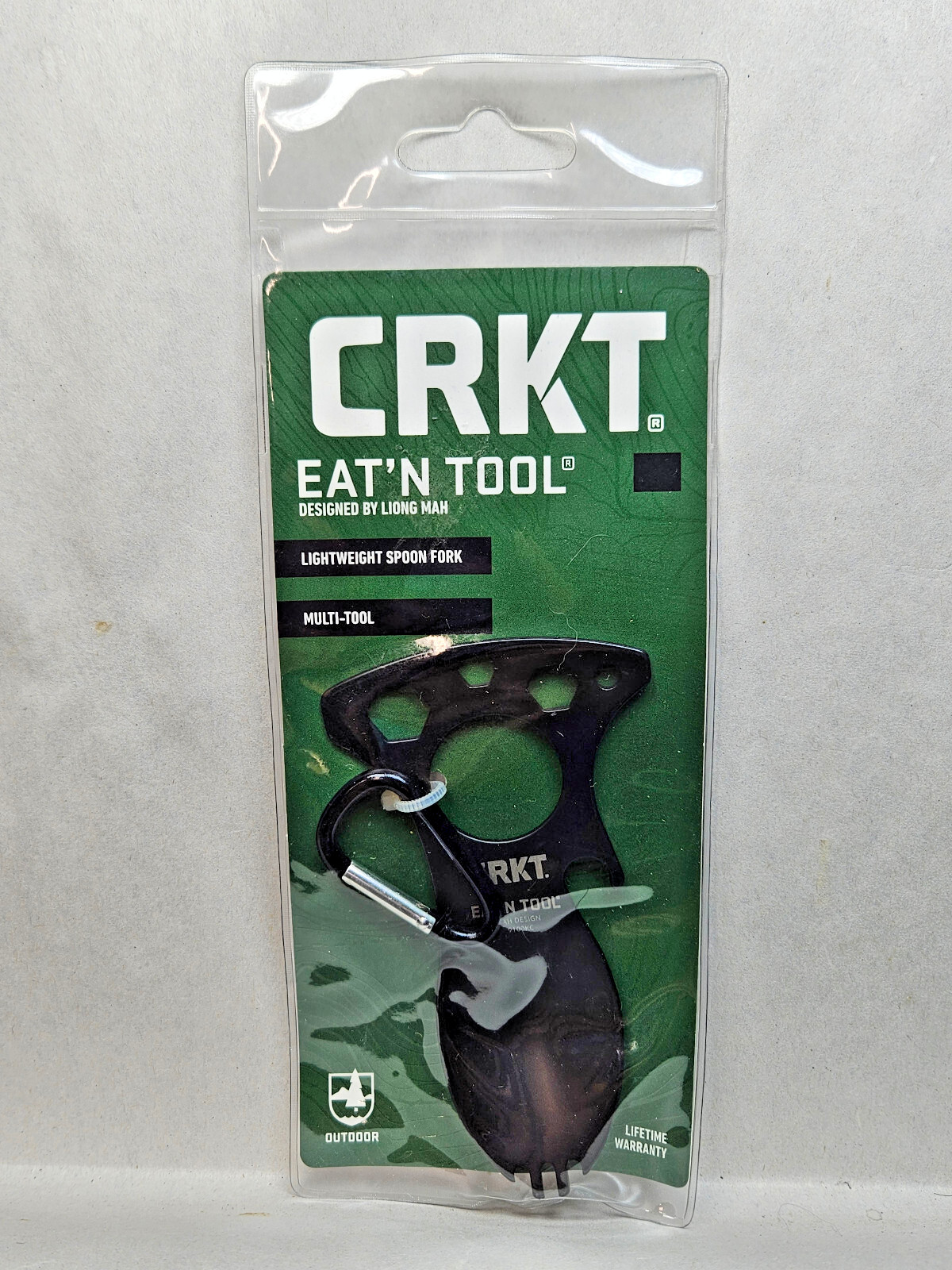 CRKT Eat’N Tool BLACK Spork Bottle Opener & More 9100KC Eating Tool