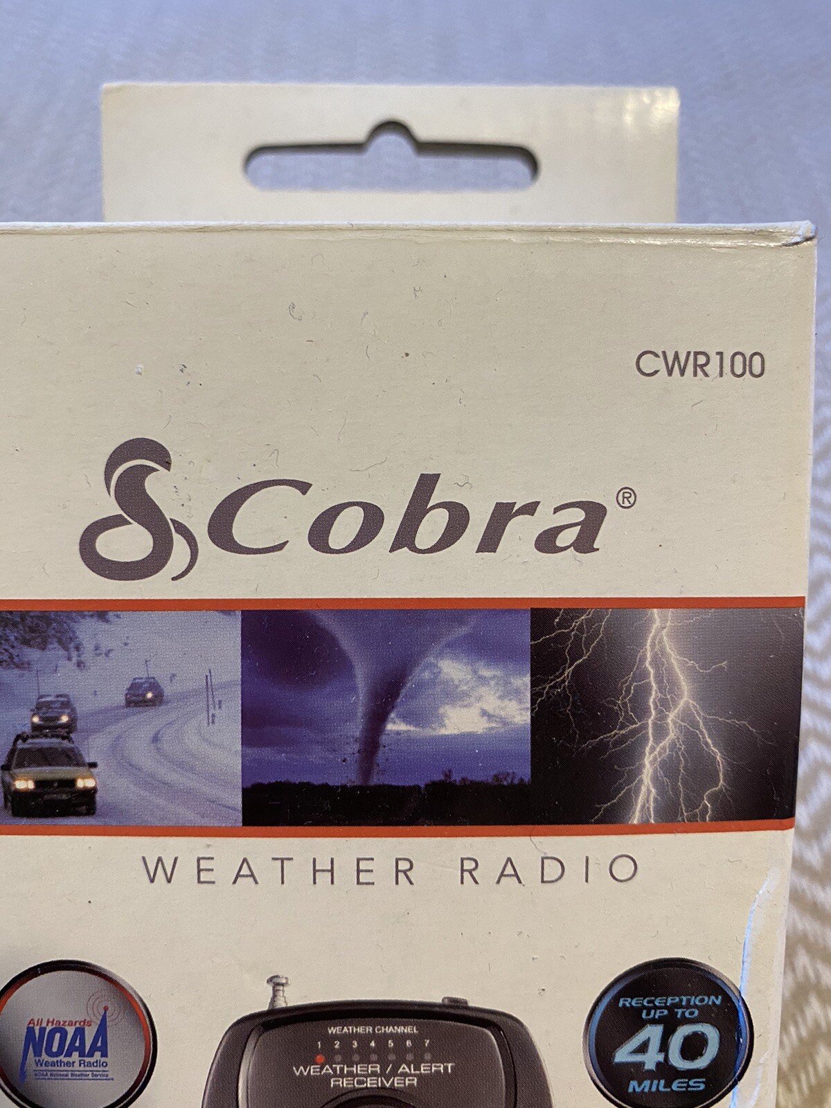 Cobra Weatherband CWR100 Portable Emergency Weather Radio with Box-NEW!!!!!