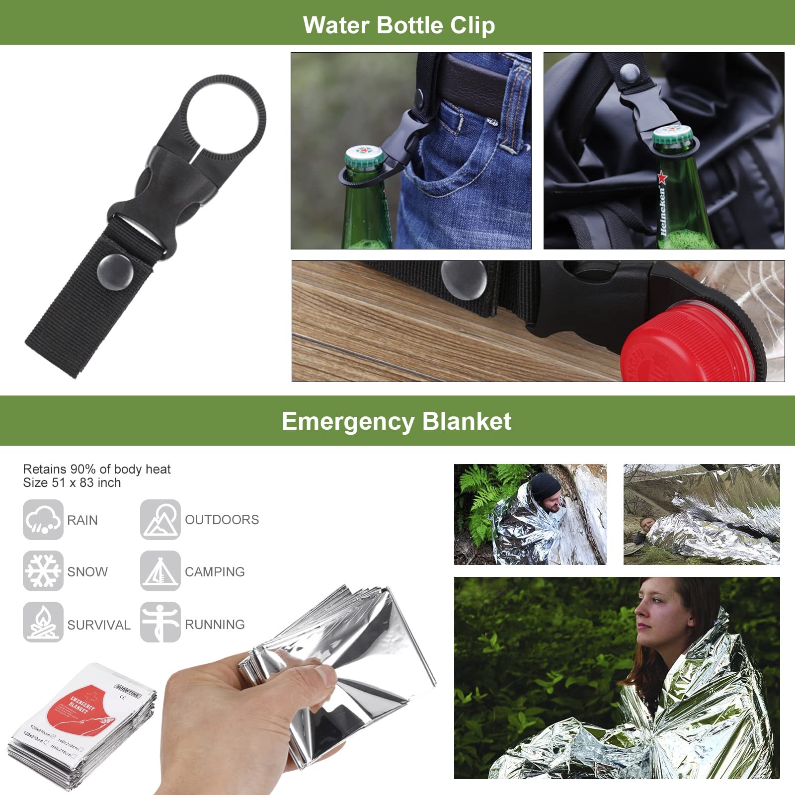 Kit De Supervivencia 17 En 1 Con Equipo De Emergencia Para Exteriores