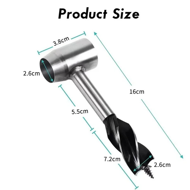 Auger Drill Bits Outdoor Survival Hand Drill Survival Gear Tool Sports Jungle Cr