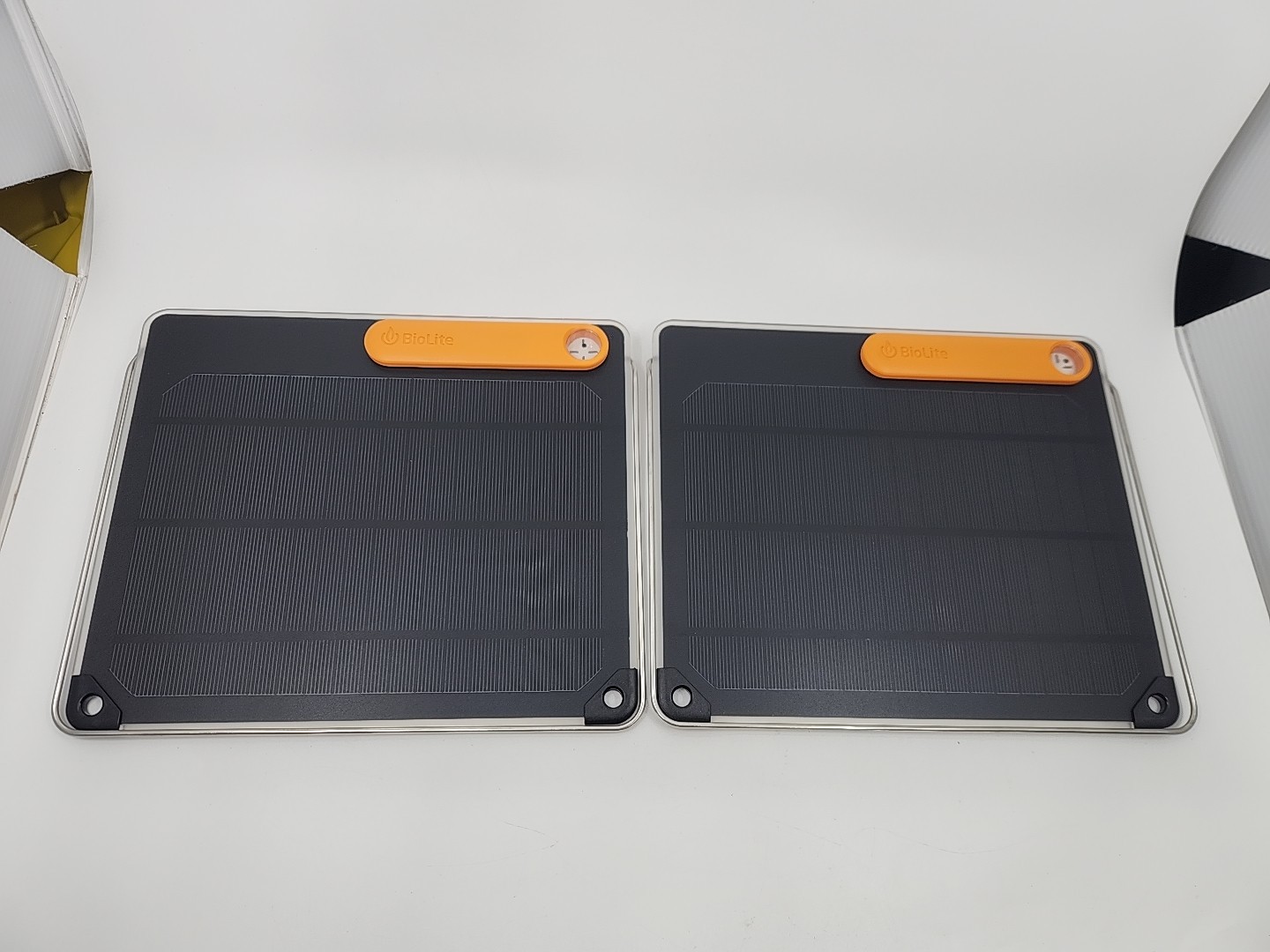 SET OF 2 BioLite SolarPanels 5 USB Charging Solar Panel Lightly Used Ultra Thin