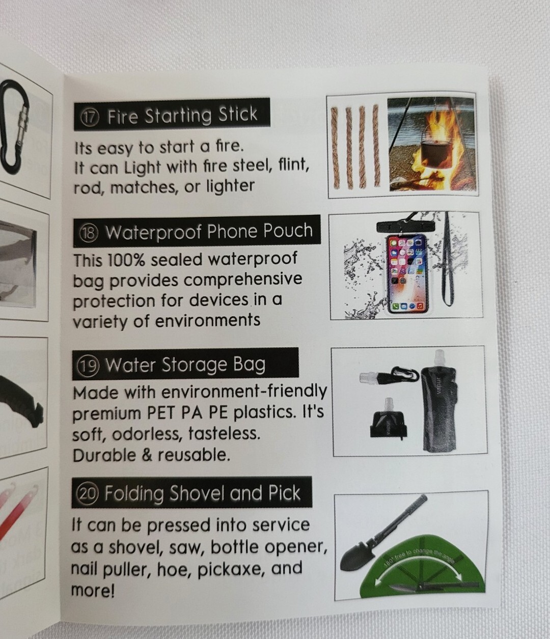 Emergency Survival Kit First Aid Bug out Military Prepper Kit Black Pouch 235Pcs