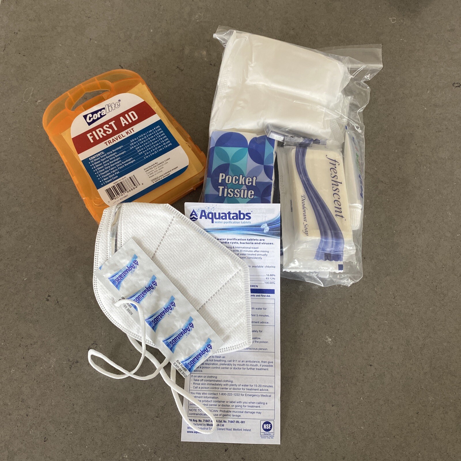2 Pk 72 Hour Survival Kit | Each Kit Covers 1 Person | New W/ Fast Ship!